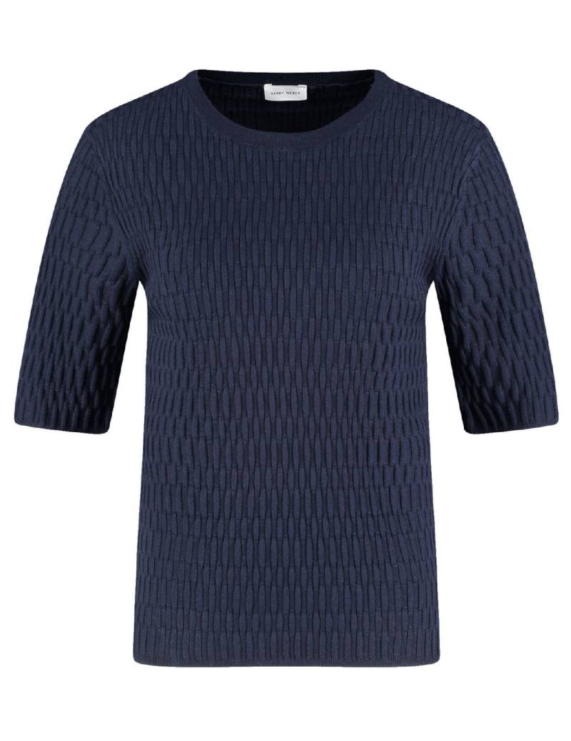 GERRY WEBER Collection - Pullover mit 3/4 Arm blau - Gr. - 42 von GERRY WEBER Collection