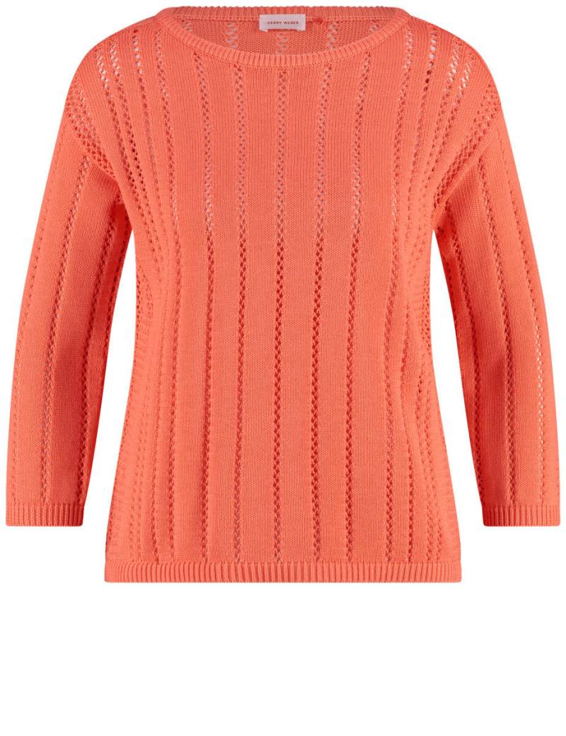 GERRY WEBER Collection - Pullover mit 3/4 Arm rot - Gr. - 46 von GERRY WEBER Collection