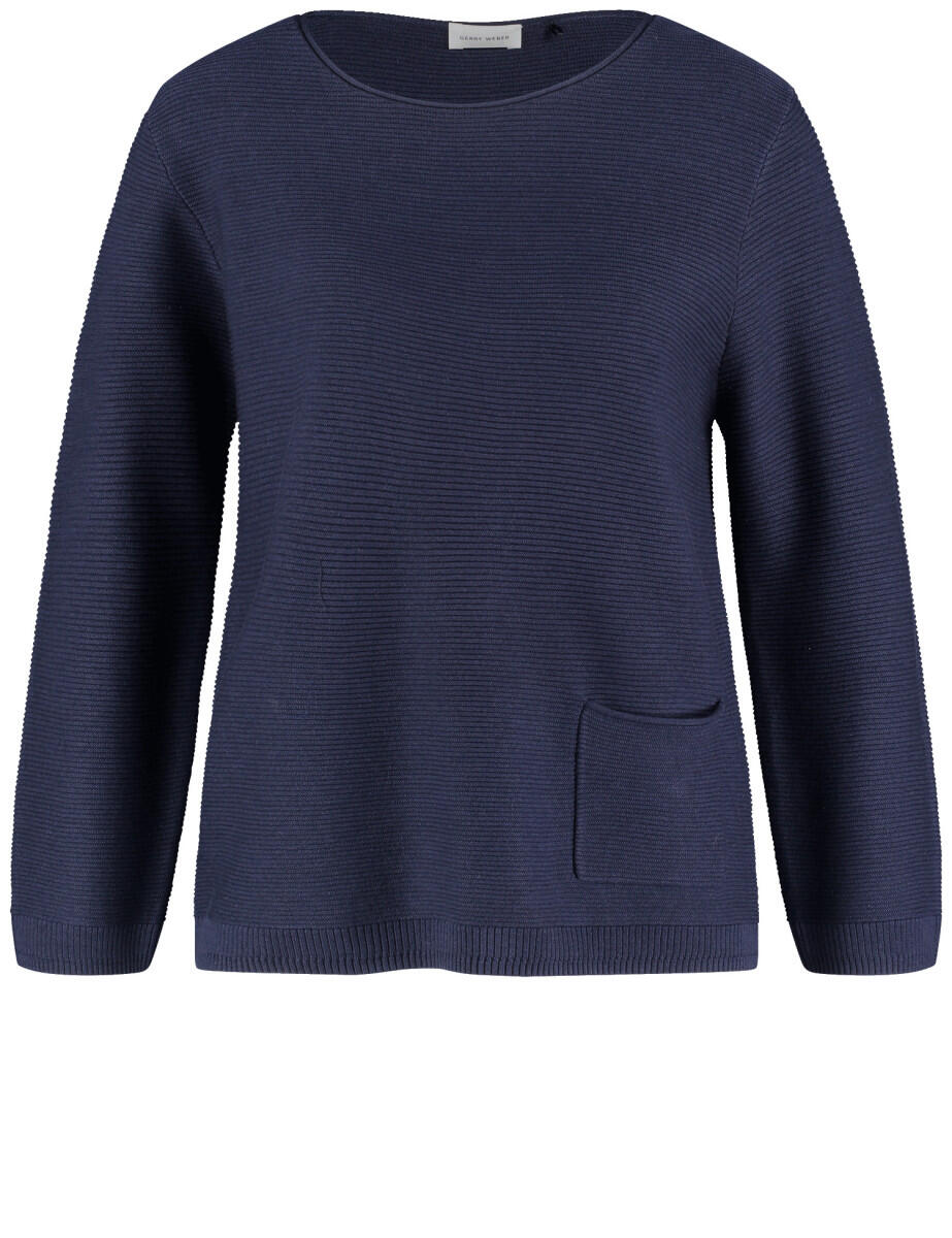 GERRY WEBER Collection - Pullover mit aufgesetzter Tasche blau - Gr. - 38 von GERRY WEBER Collection