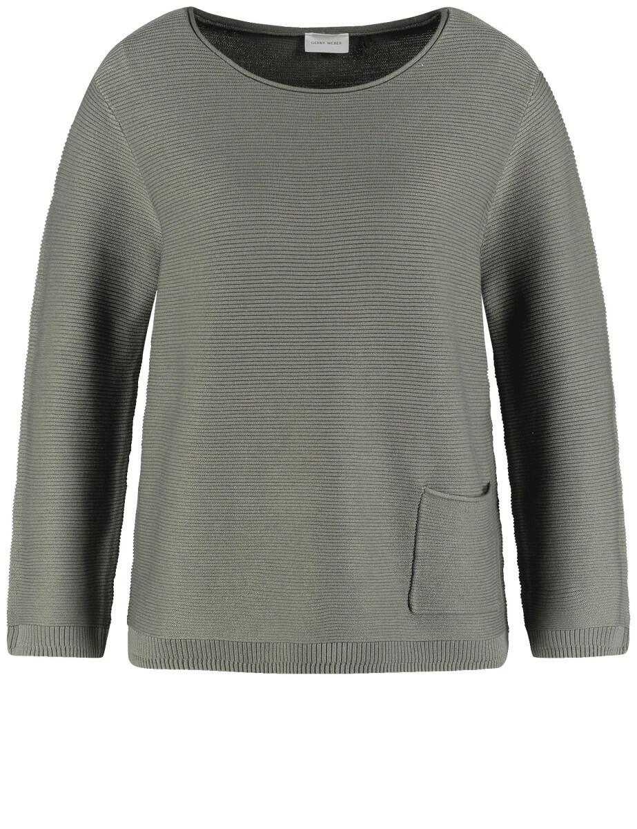 GERRY WEBER Collection - Pullover mit aufgesetzter Tasche grün - Gr. - 40 von GERRY WEBER Collection
