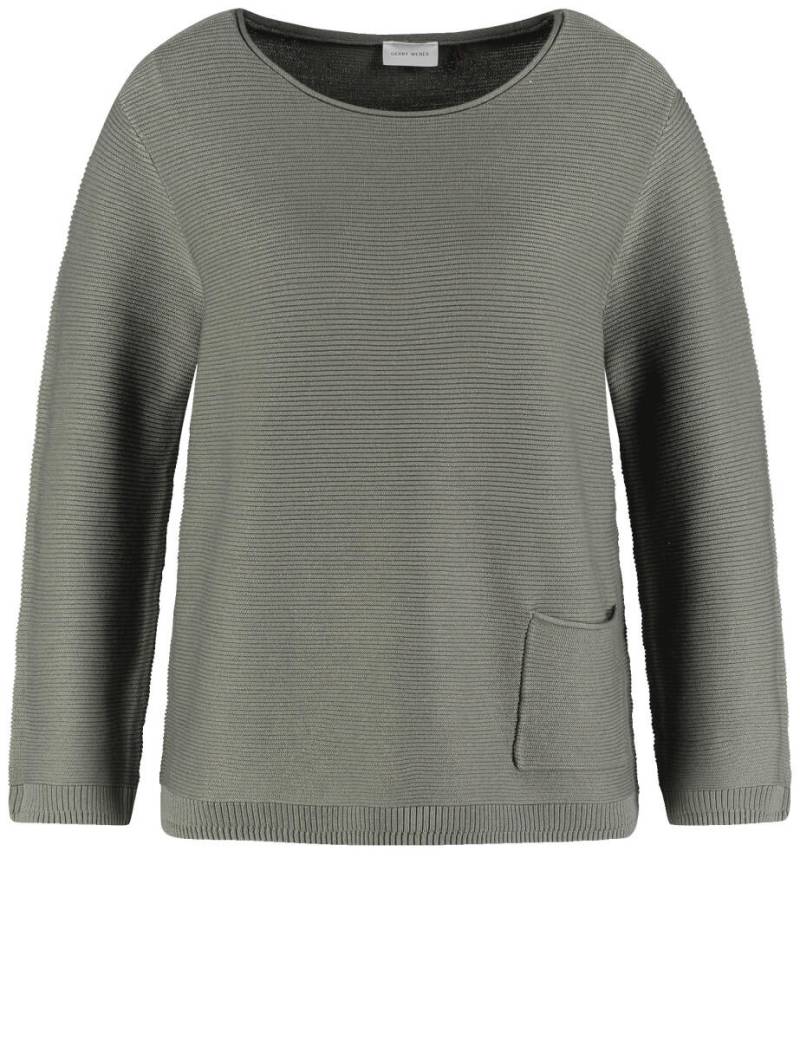 GERRY WEBER Collection - Pullover mit aufgesetzter Tasche grün - Gr. - 40 von GERRY WEBER Collection
