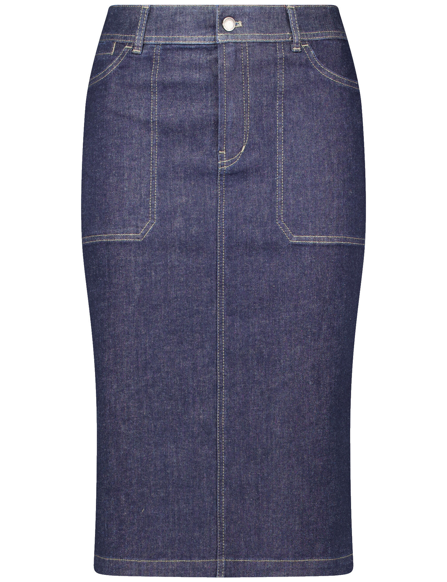 GERRY WEBER Collection - ROCK GEWEBE KURZ dark blue denim - Gr. - 46 von GERRY WEBER Collection