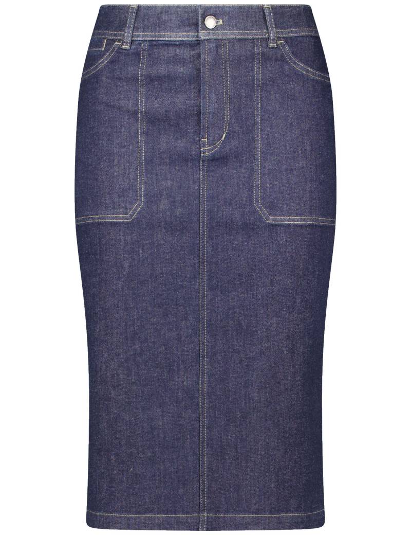 GERRY WEBER Collection - ROCK GEWEBE KURZ dark blue denim - Gr. - 46 von GERRY WEBER Collection