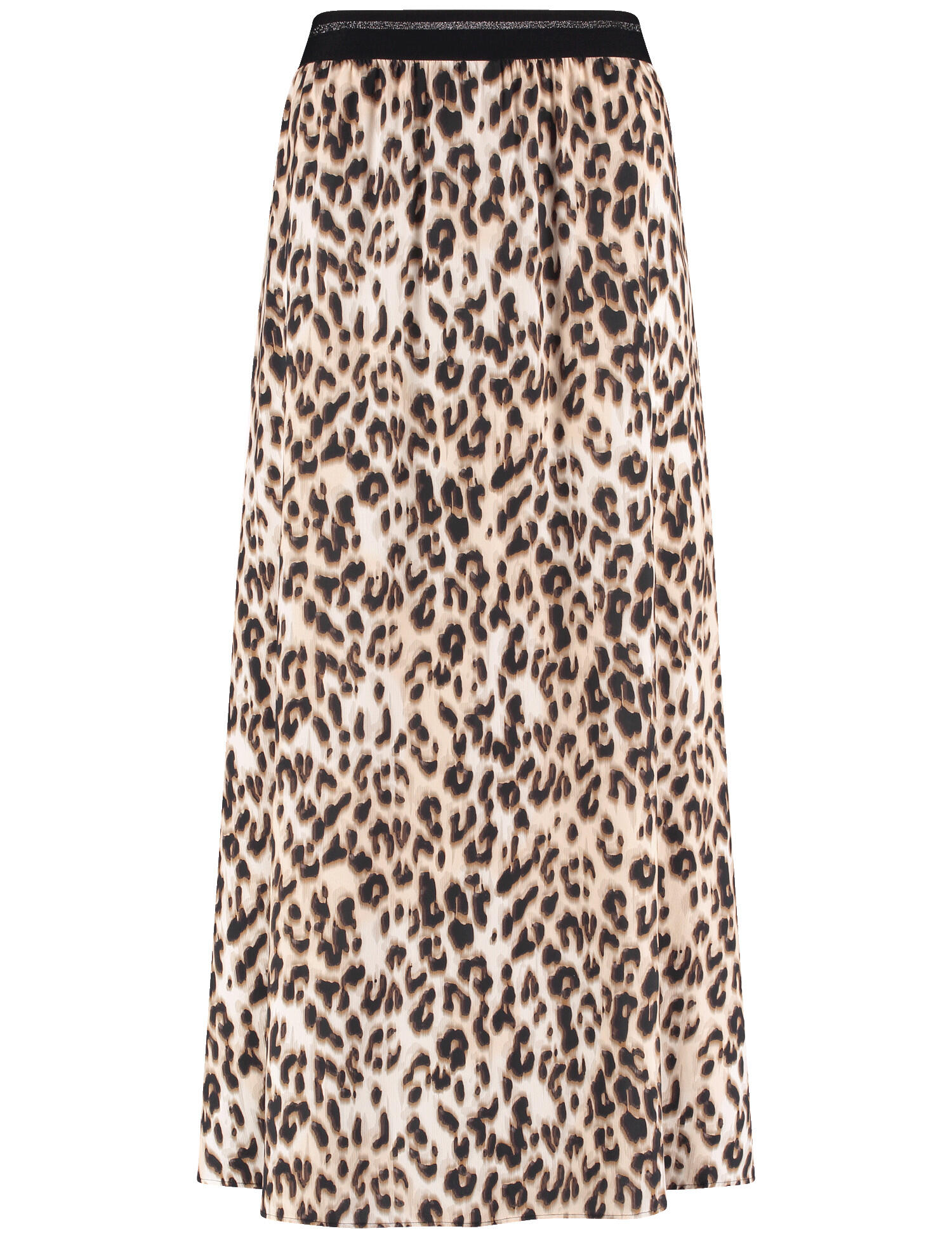 GERRY WEBER Collection - Rock Gewebe lang sesame/camel/schwarz leo druck - Gr. - 42 von GERRY WEBER Collection