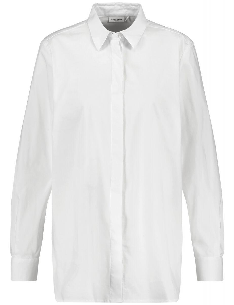 GERRY WEBER Collection - Schlichte Hemdbluse beige/weiß - Gr. - 46 von GERRY WEBER Collection
