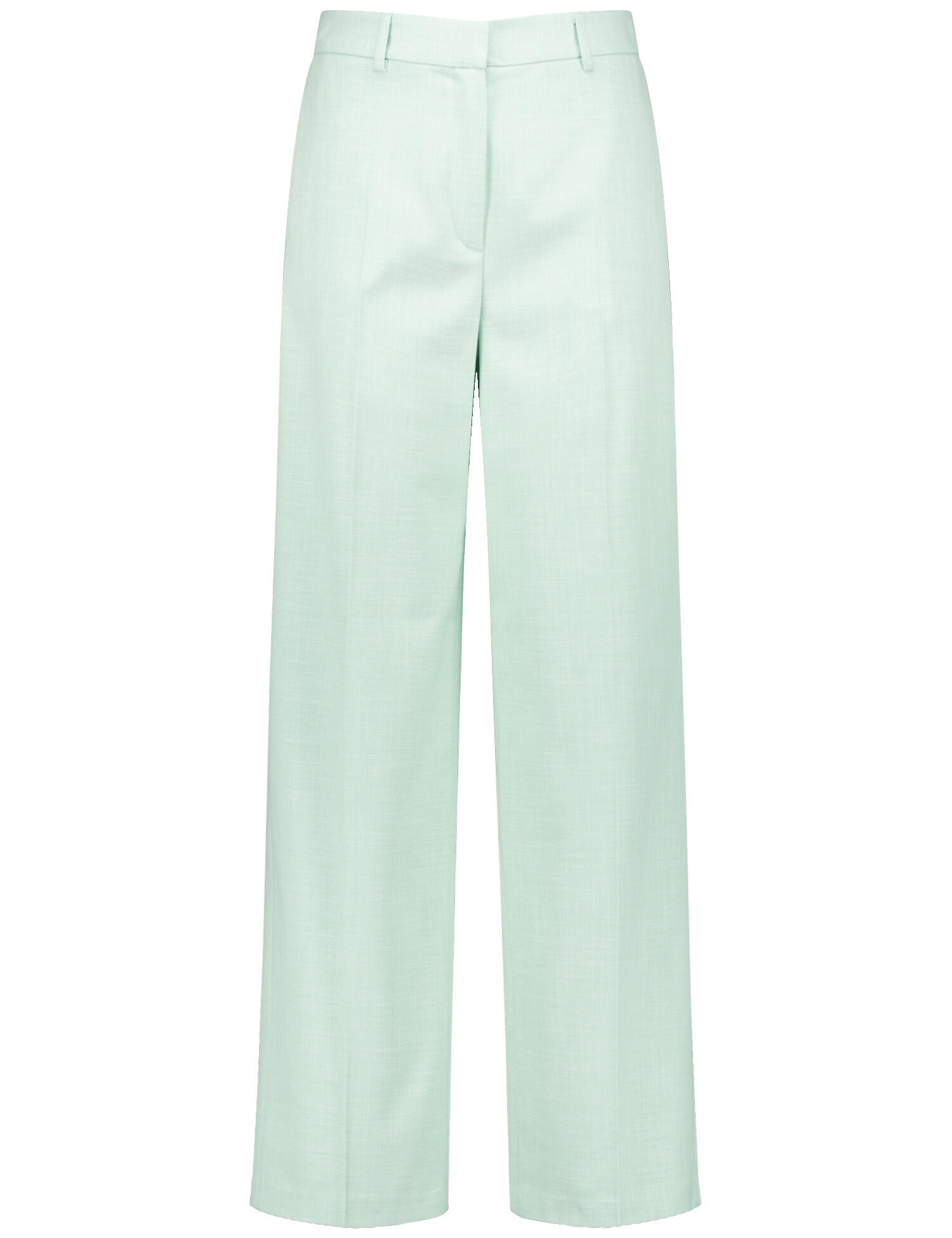 GERRY WEBER Collection - Softe Stoffhose mit weitem Bein icy sky melange - Gr. - 38 von GERRY WEBER Collection