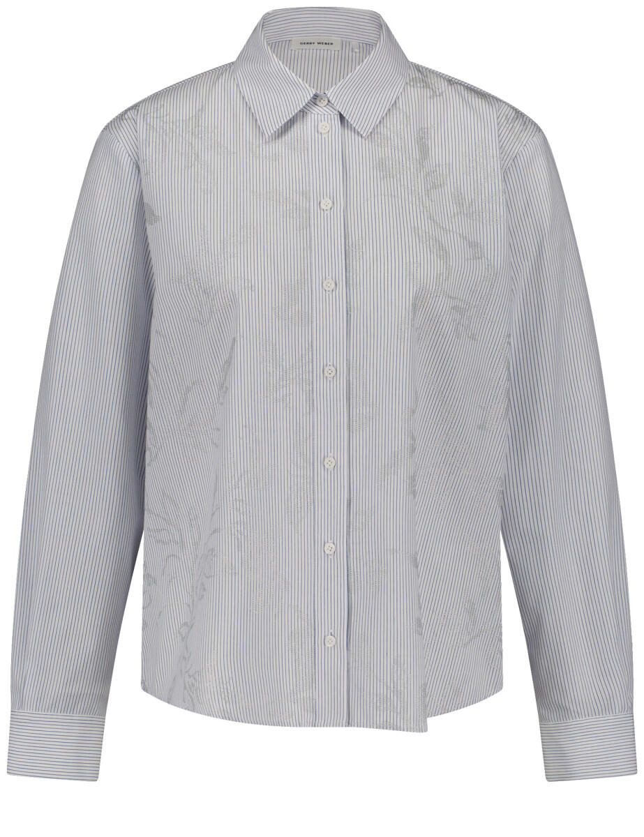 GERRY WEBER Collection - Streifenbluse blau - Gr. - 42 von GERRY WEBER Collection