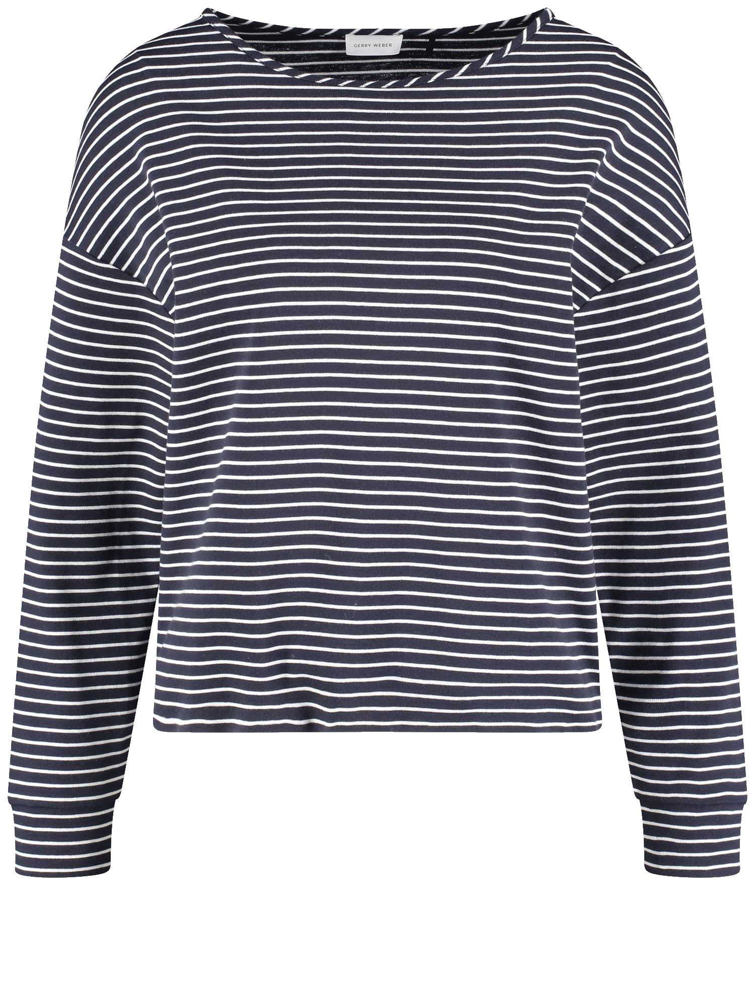 GERRY WEBER Collection - Streifenpullover blau/grau/weiß - Gr. - 40 von GERRY WEBER Collection