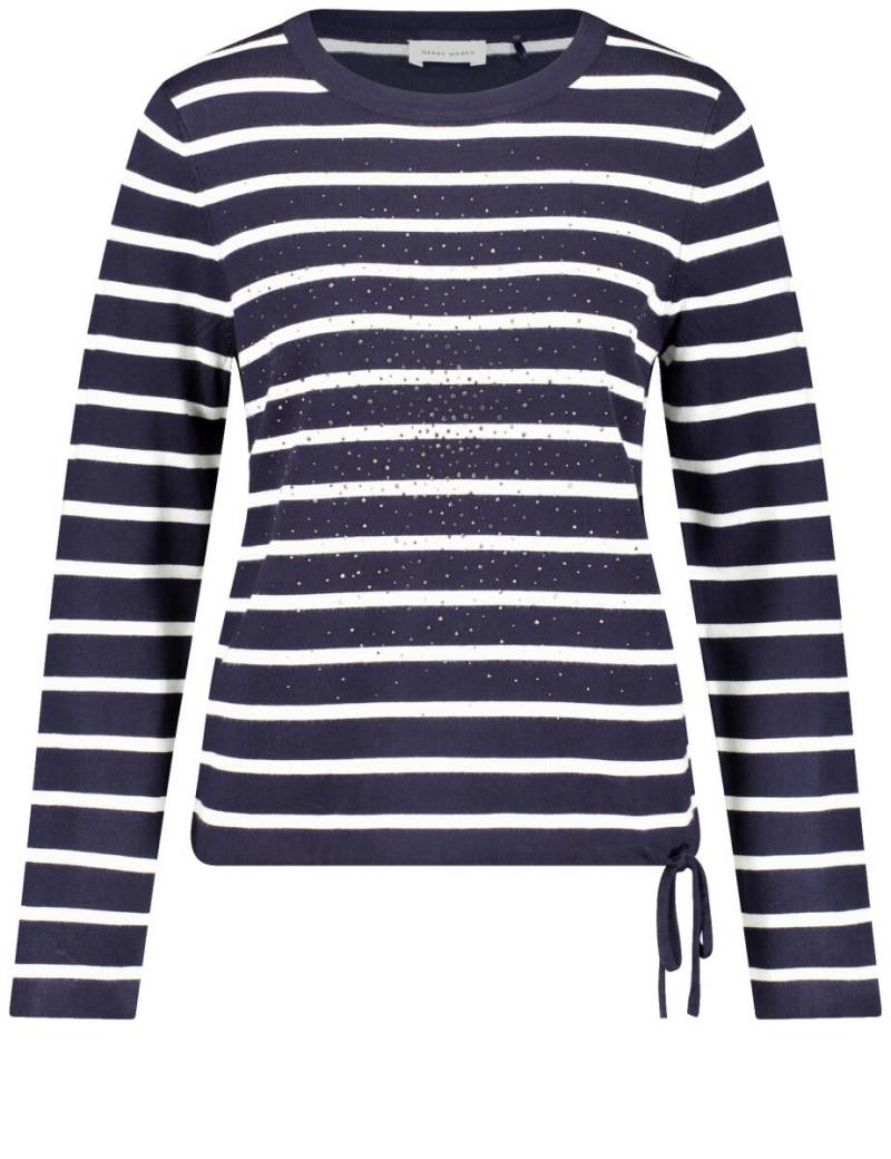 GERRY WEBER Collection - Streifenpullover blau - Gr. - 36 von GERRY WEBER Collection