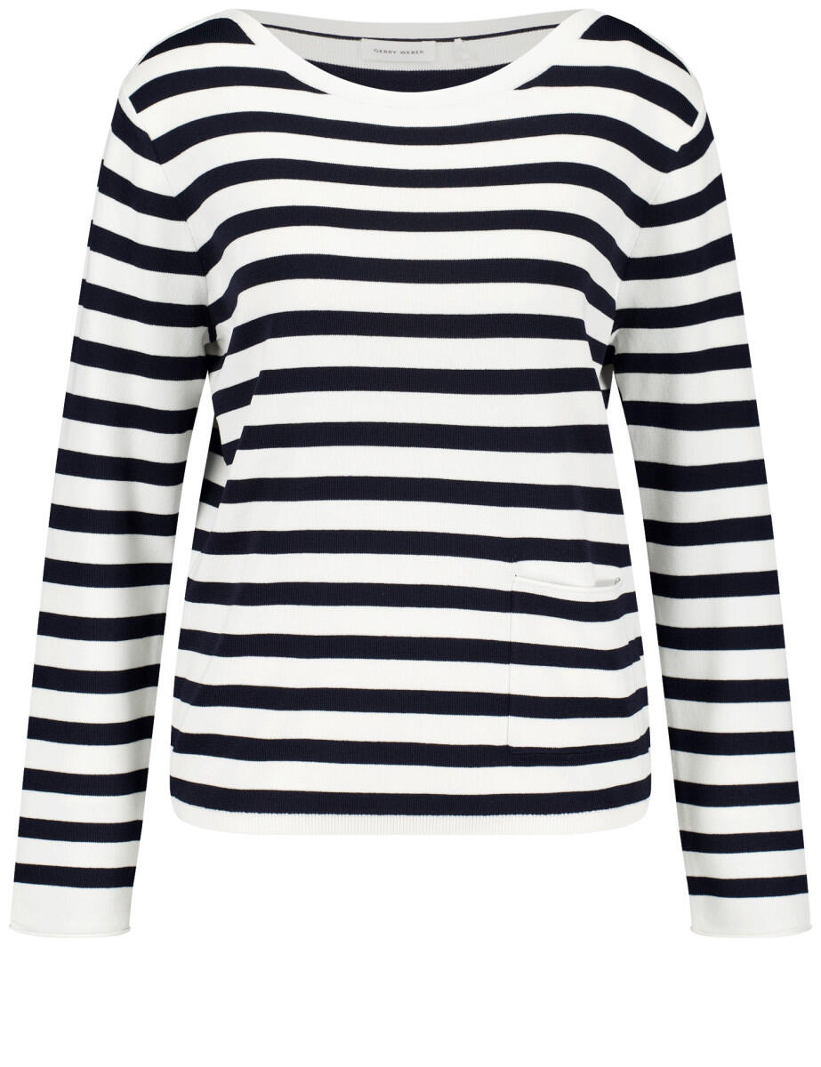 GERRY WEBER Collection - Streifenpullover blau - Gr. - 38 von GERRY WEBER Collection