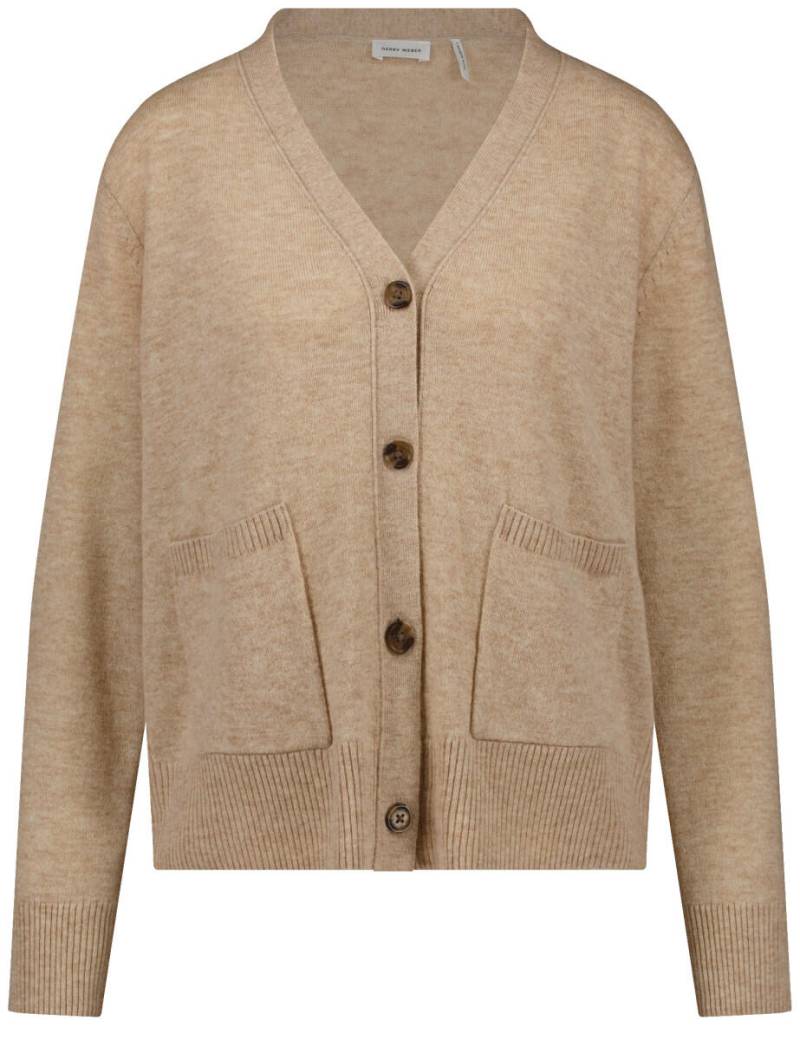 GERRY WEBER Collection - Strickjacke beige/braun - Gr. - 40 von GERRY WEBER Collection