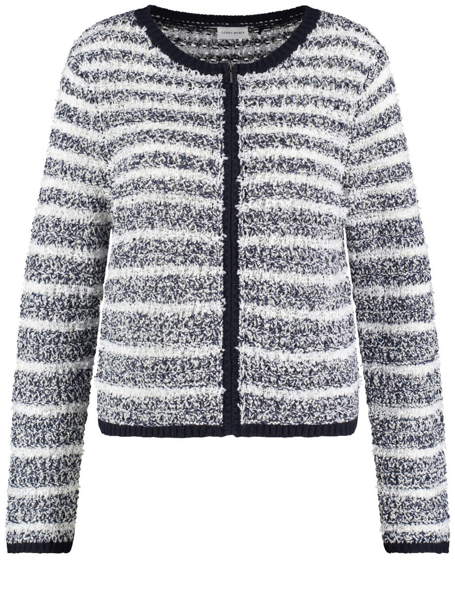 GERRY WEBER Collection - Strickjacke beige/weiß - Gr. - 36 von GERRY WEBER Collection