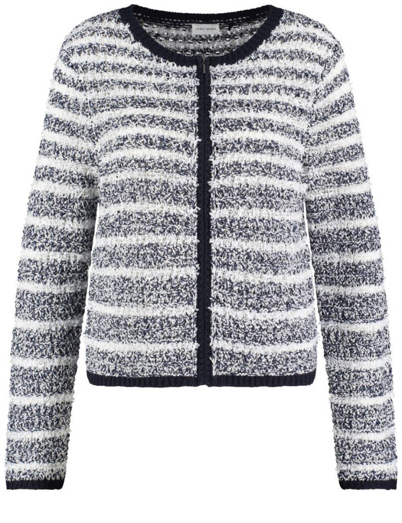 GERRY WEBER Collection - Strickjacke beige/weiß - Gr. - 40 von GERRY WEBER Collection