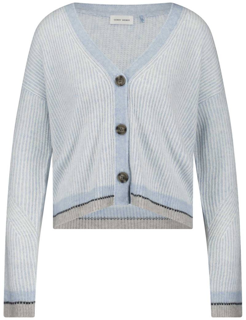 GERRY WEBER Collection - Strickjacke blau/grau - Gr. - 36 von GERRY WEBER Collection