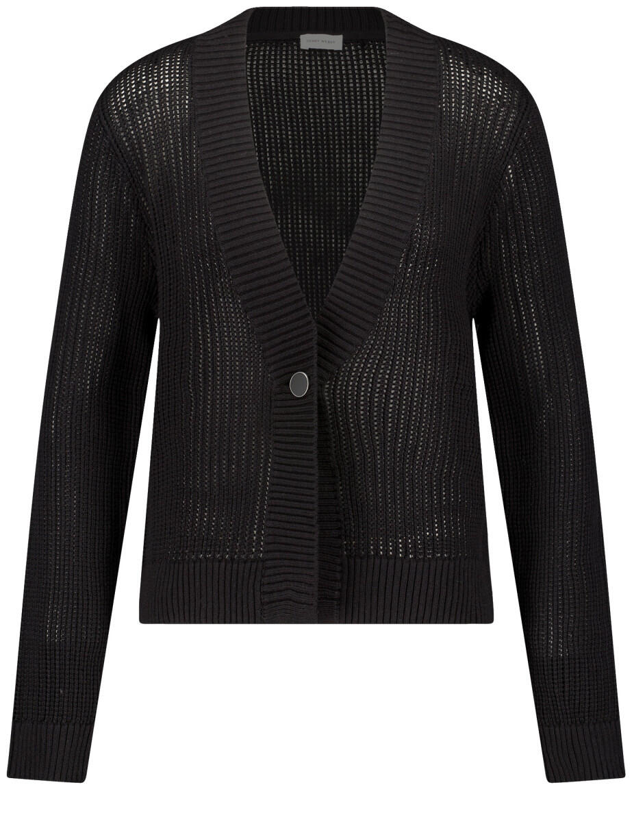 GERRY WEBER Collection - Strickjacke schwarz - Gr. - 38 von GERRY WEBER Collection