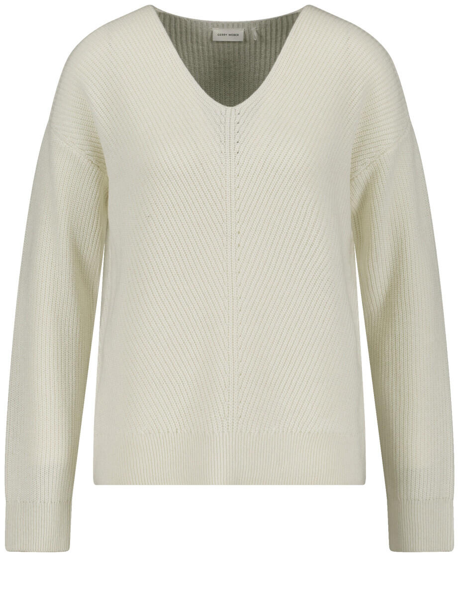 GERRY WEBER Collection - Strickpullover beige/weiß - Gr. - 44 von GERRY WEBER Collection