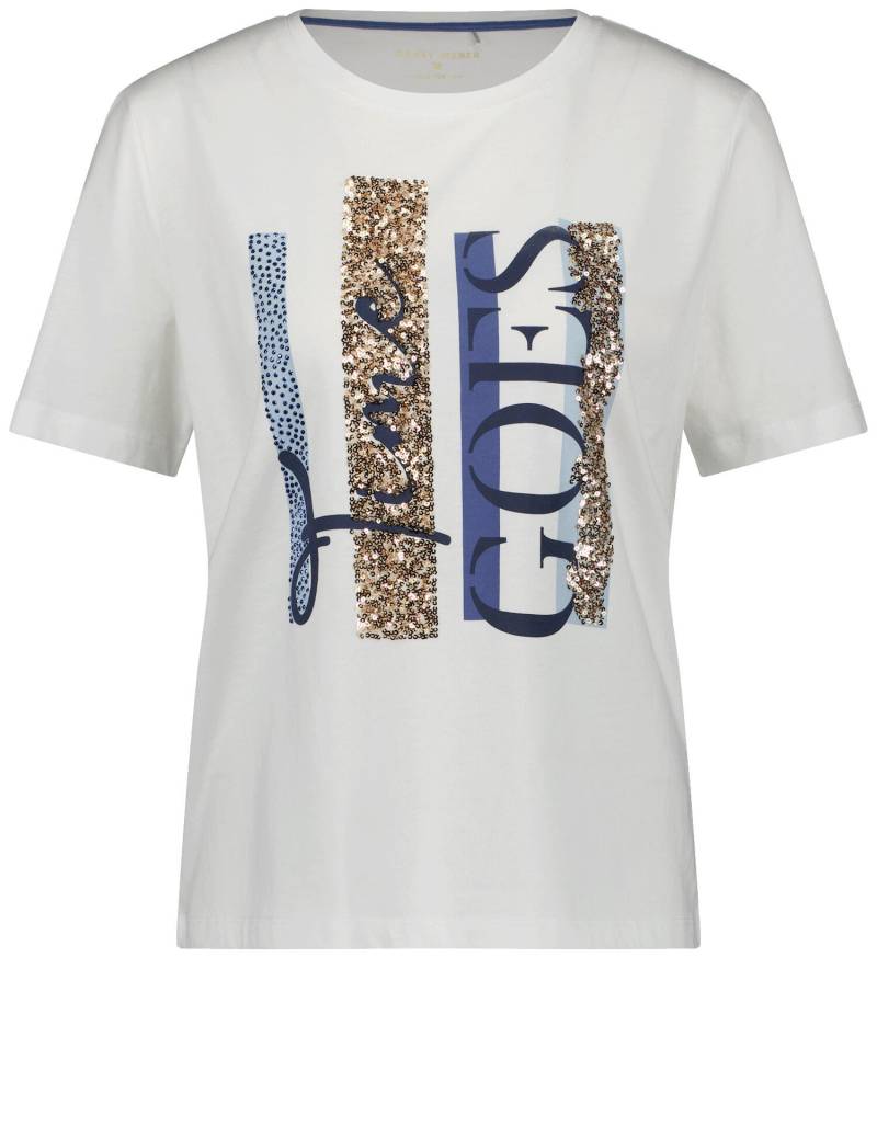 GERRY WEBER Collection - T-SHIRT 1/2 ARM offwhite/cloud placement - Gr. - 40 von GERRY WEBER Collection