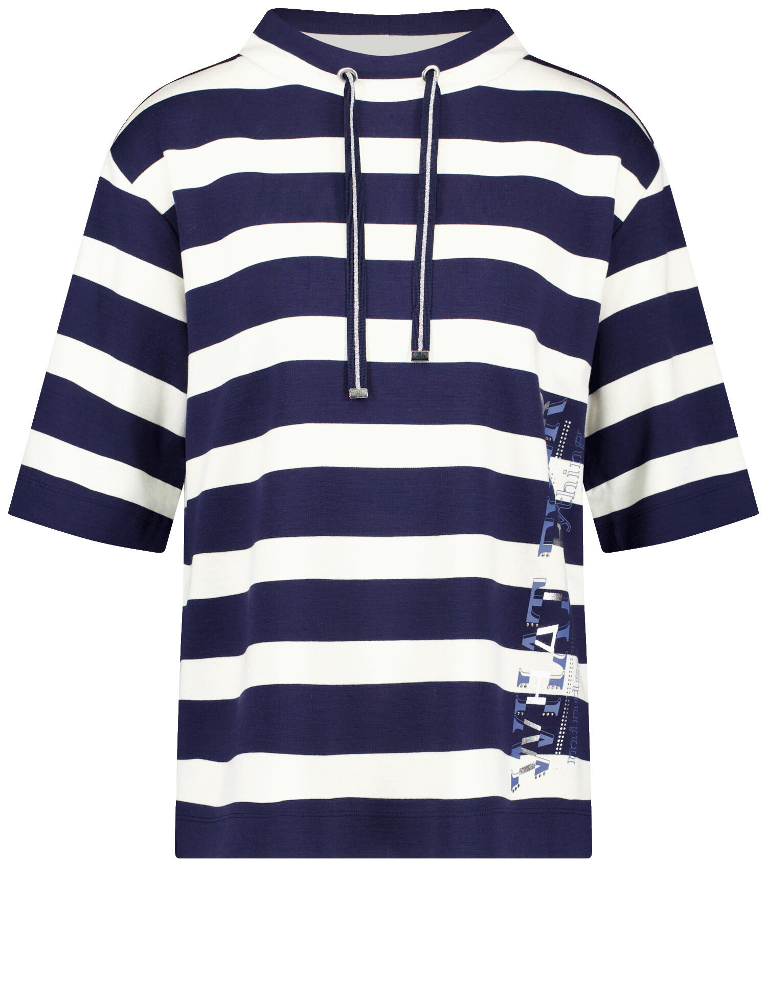 GERRY WEBER Collection - T-SHIRT 3/4 ARM night sky/offwhite stripes - Gr. - 46 von GERRY WEBER Collection