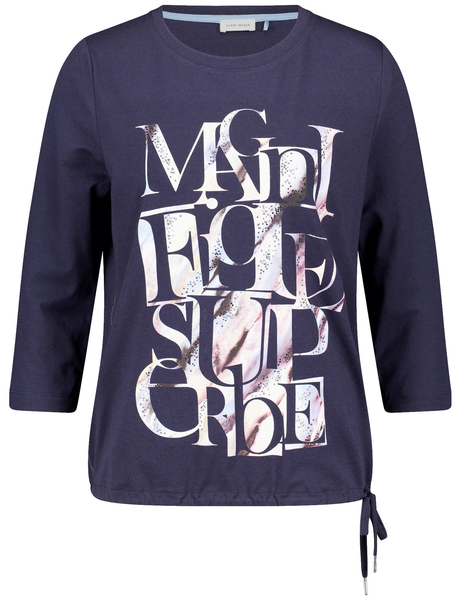 GERRY WEBER Collection - T-SHIRT 3/4 ARM night sky based placement - Gr. - 44 von GERRY WEBER Collection