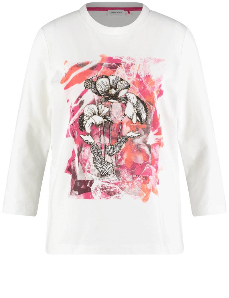 GERRY WEBER Collection - T-SHIRT 3/4 ARM offwhite/flowers placement - Gr. - 42 von GERRY WEBER Collection