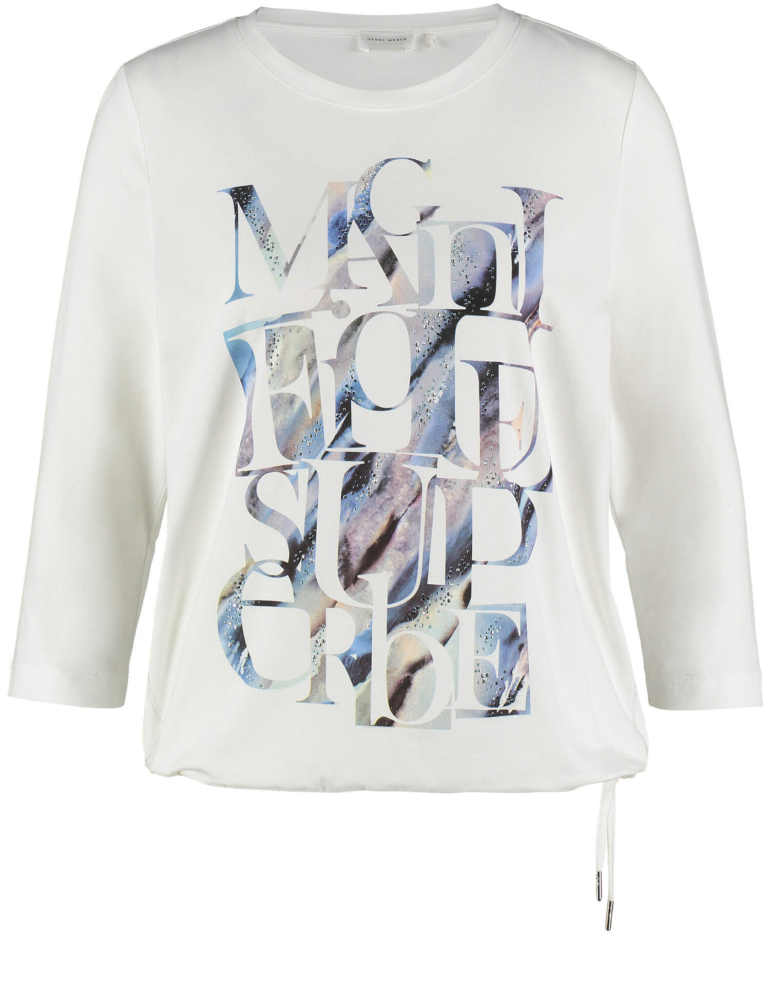 GERRY WEBER Collection - T-SHIRT 3/4 ARM offwhite based placement - Gr. - 42 von GERRY WEBER Collection