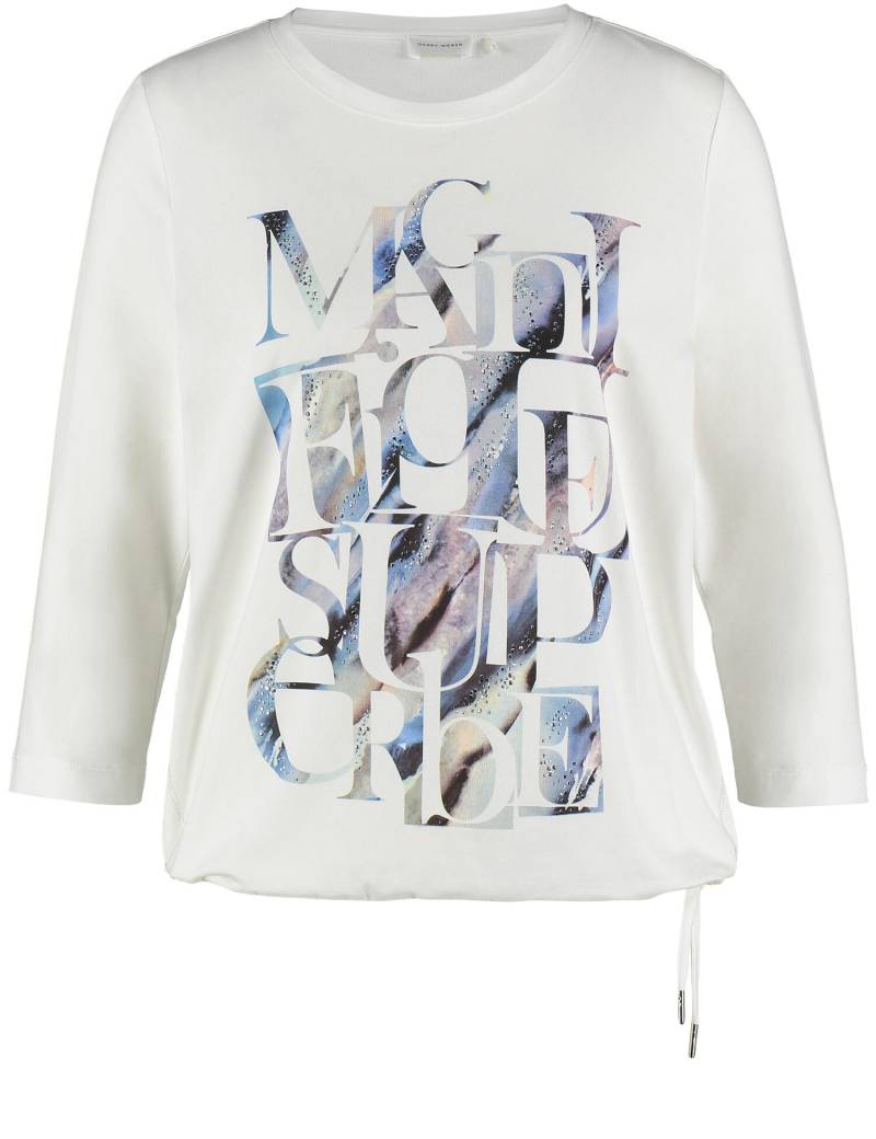 GERRY WEBER Collection - T-SHIRT 3/4 ARM offwhite based placement - Gr. - 46 von GERRY WEBER Collection