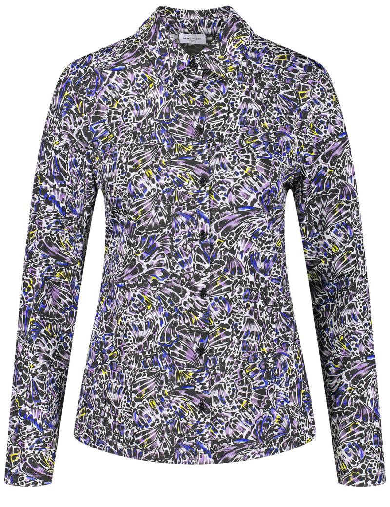 GERRY WEBER Collection - T-Shirt 1/1 Arm blau druck - Gr. - 48 von GERRY WEBER Collection