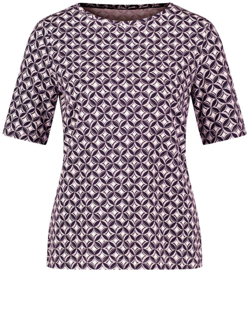 GERRY WEBER Collection - T-Shirt mit Allover-Print blau - Gr. - 36 von GERRY WEBER Collection