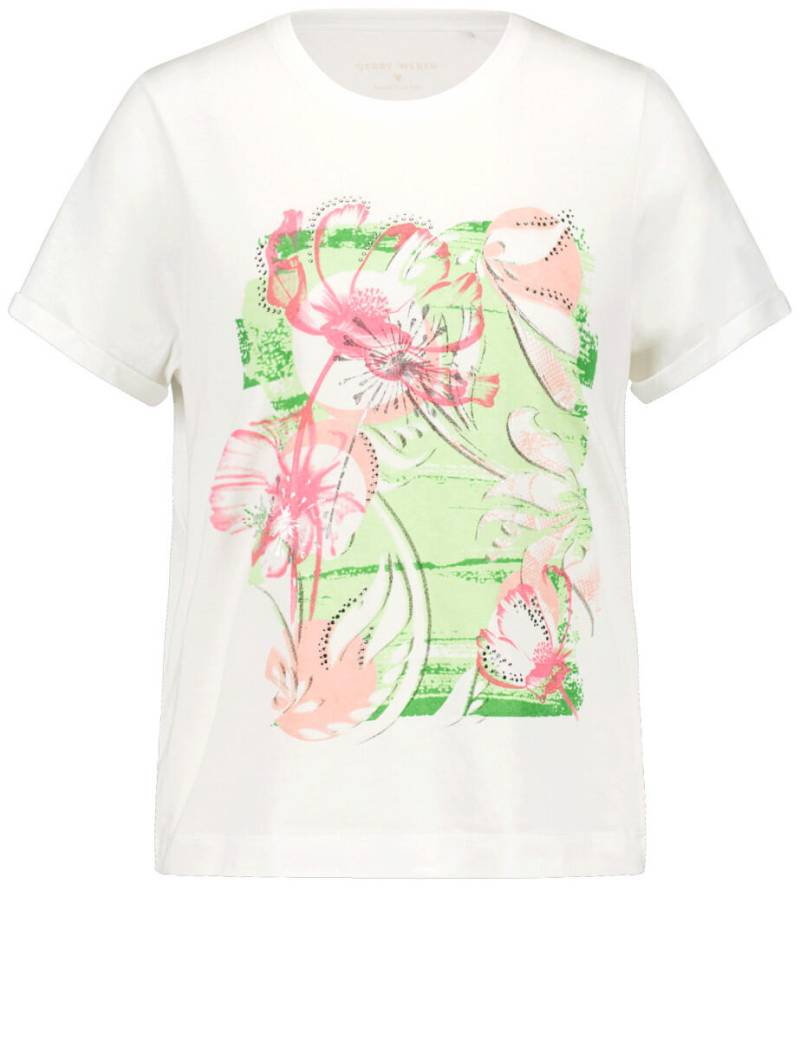 GERRY WEBER Collection - T-Shirt mit Frontprint beige/weiß - Gr. - 40 von GERRY WEBER Collection