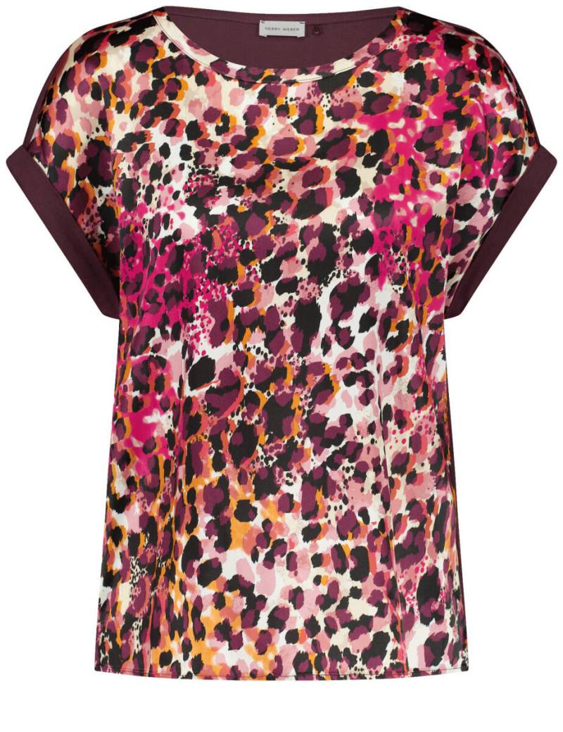 GERRY WEBER Collection - T-Shirt mit Muster beige/rot - Gr. - 36 von GERRY WEBER Collection