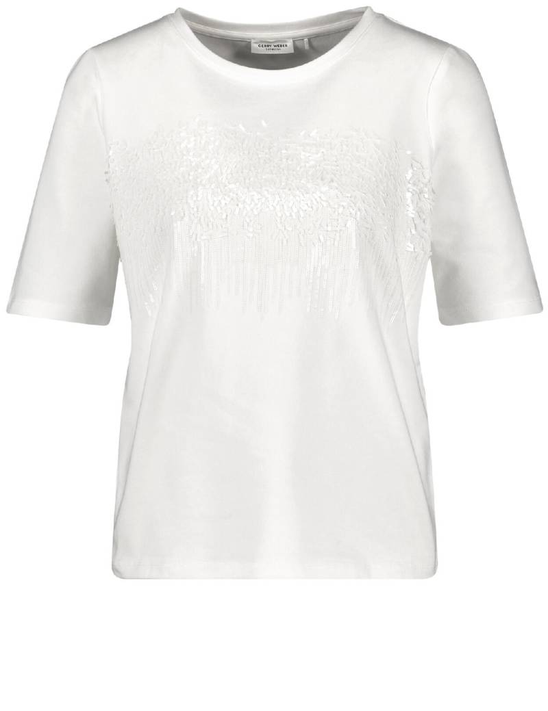 GERRY WEBER Collection - T-Shirt mit Pailletten weiß - Gr. - 36 von GERRY WEBER Collection