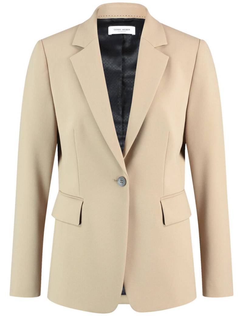 GERRY WEBER Collection - Taillierter Blazer mit Stretchkomfort beige - Gr. - 40 von GERRY WEBER Collection