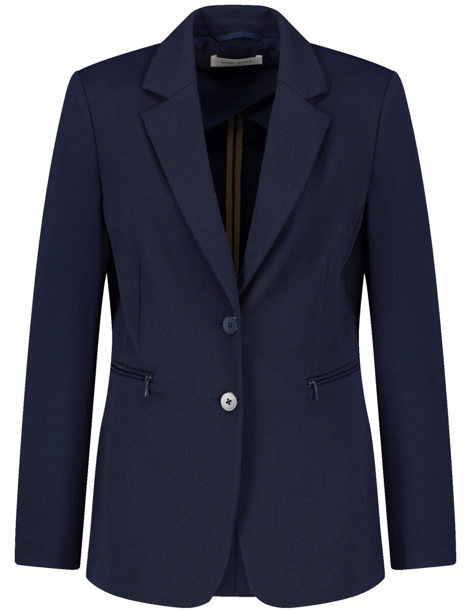 GERRY WEBER Collection - Taillierter Blazer mit Stretchkomfort blau - Gr. - 46 von GERRY WEBER Collection