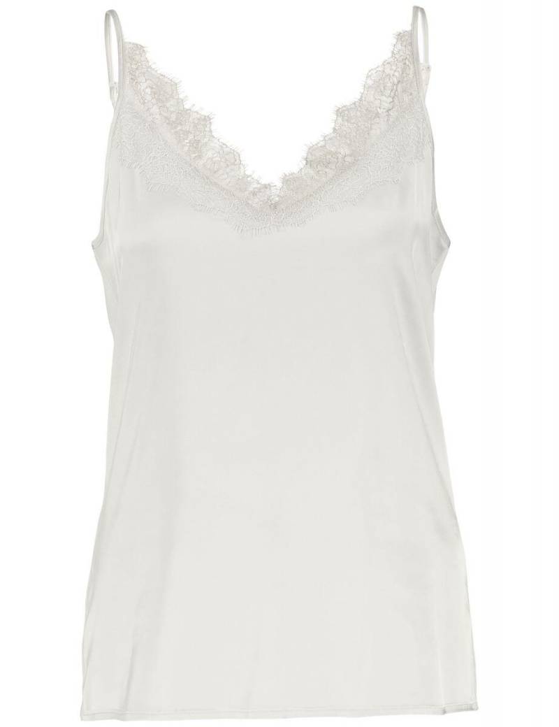 GERRY WEBER Collection - Top mit Spitze beige/weiß - Gr. - 36 von GERRY WEBER Collection