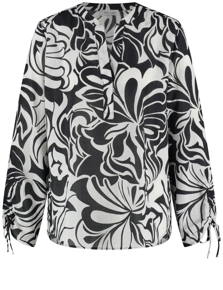 GERRY WEBER Collection - Tunikabluse aus reiner Baumwolle schwarz - Gr. - 38 von GERRY WEBER Collection