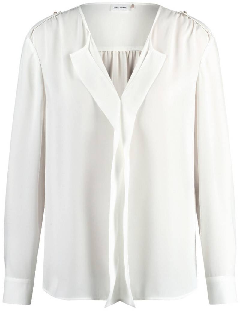 GERRY WEBER Collection - Zarte Bluse mit dekorativer Front weiß - Gr. - 36 von GERRY WEBER Collection