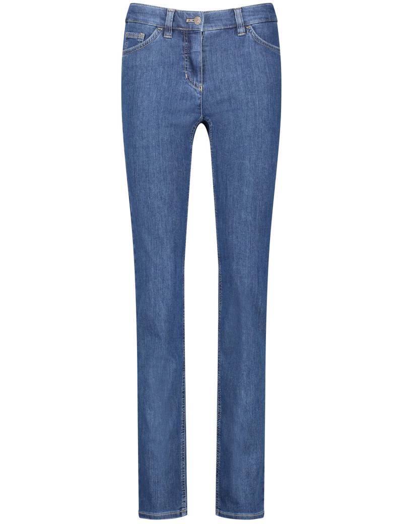 GERRY WEBER Edition - 5-Pocket Hose Best4me Slim Fit Kurzgröße blue denim - Gr. - 36R von GERRY WEBER Edition