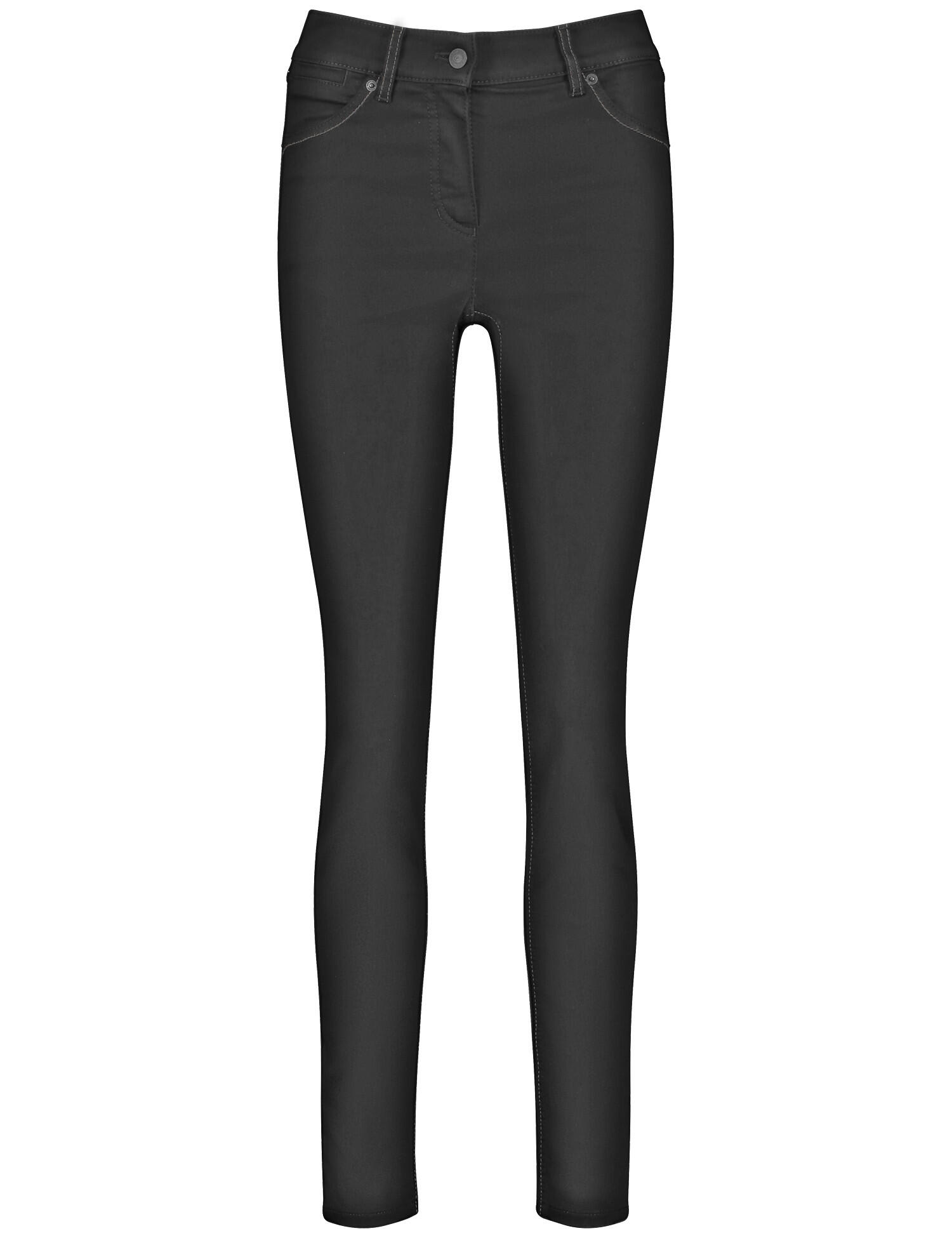 GERRY WEBER Edition - 5-Pocket Jeans Best4me Skinny black black denim - Gr. - 46S von GERRY WEBER Edition