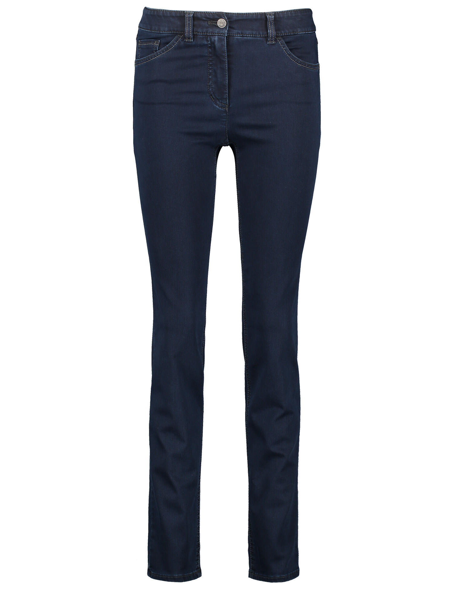 GERRY WEBER Edition - 5-Pocket Jeans Best4me Slimfit dark blue denim - Gr. - 40S von GERRY WEBER Edition