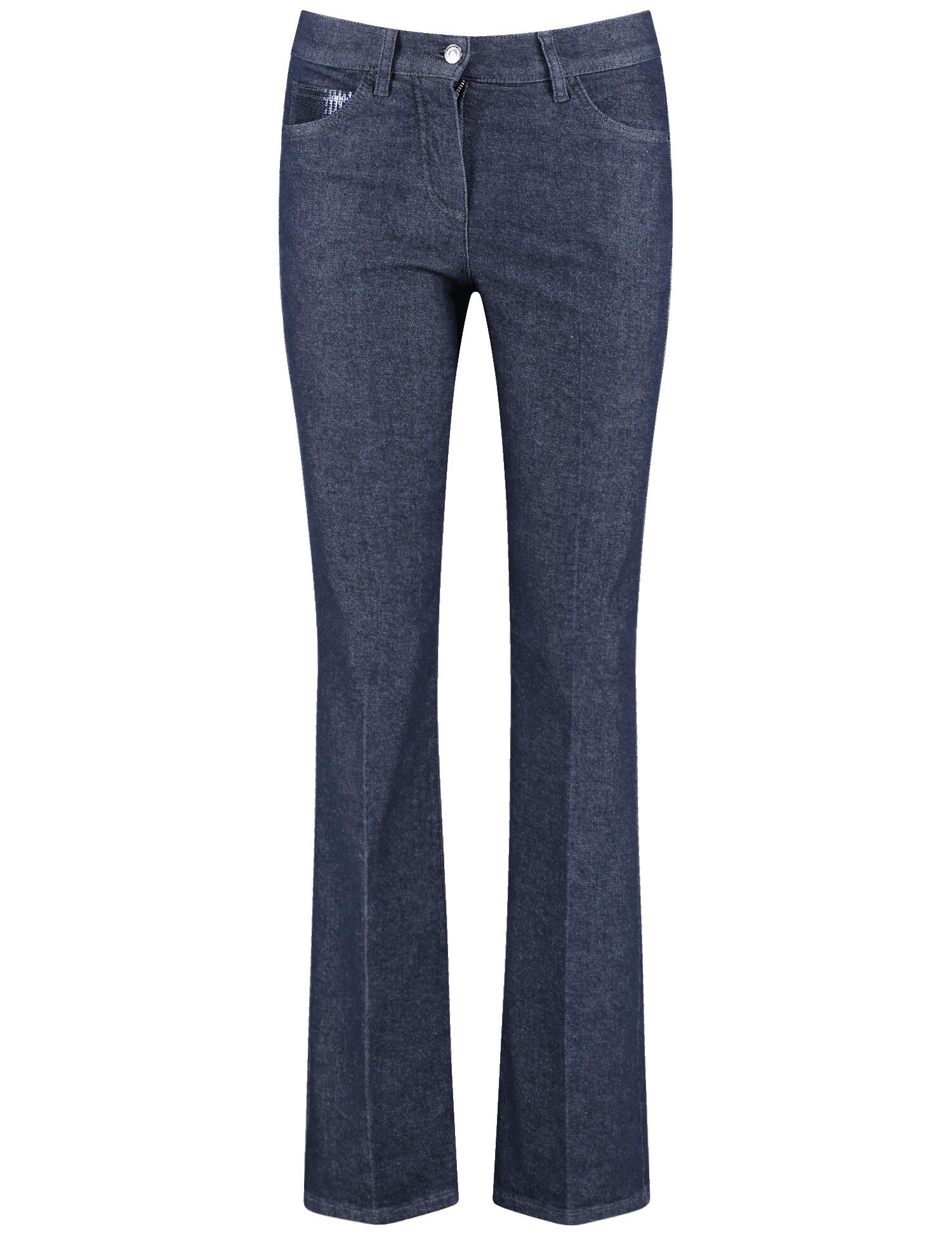 GERRY WEBER Edition - 5-Pocket Jeans MAR꞉LIE FLARED FIT blue denim - Gr. - 38R von GERRY WEBER Edition