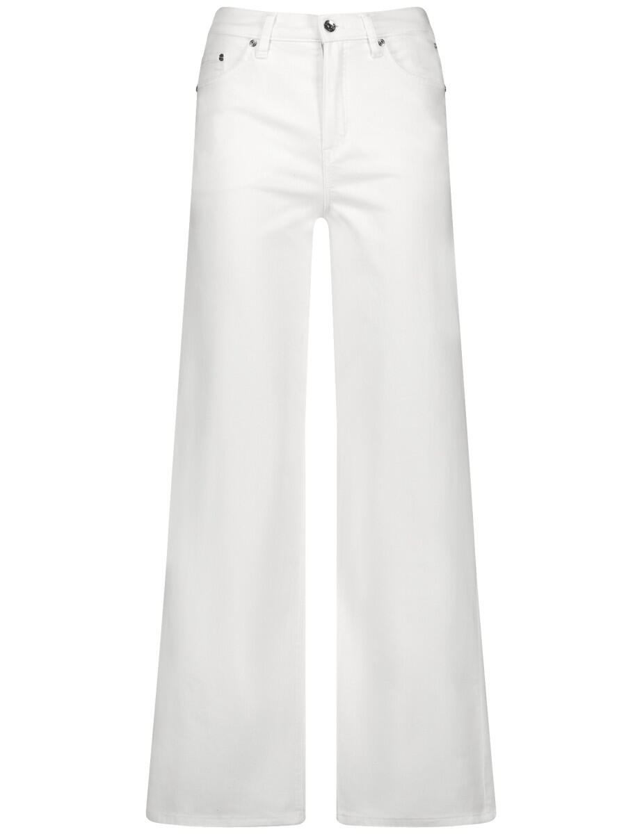 GERRY WEBER Edition - 5-Pocket Jeans MIR꞉JA Wide leg beige/weiß von GERRY WEBER Edition