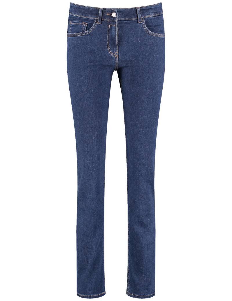 GERRY WEBER Edition - 5-Pocket Jeans SOL꞉INE BEST4ME Slim Fit Kurzgröße blue denim - Gr. - 38S von GERRY WEBER Edition