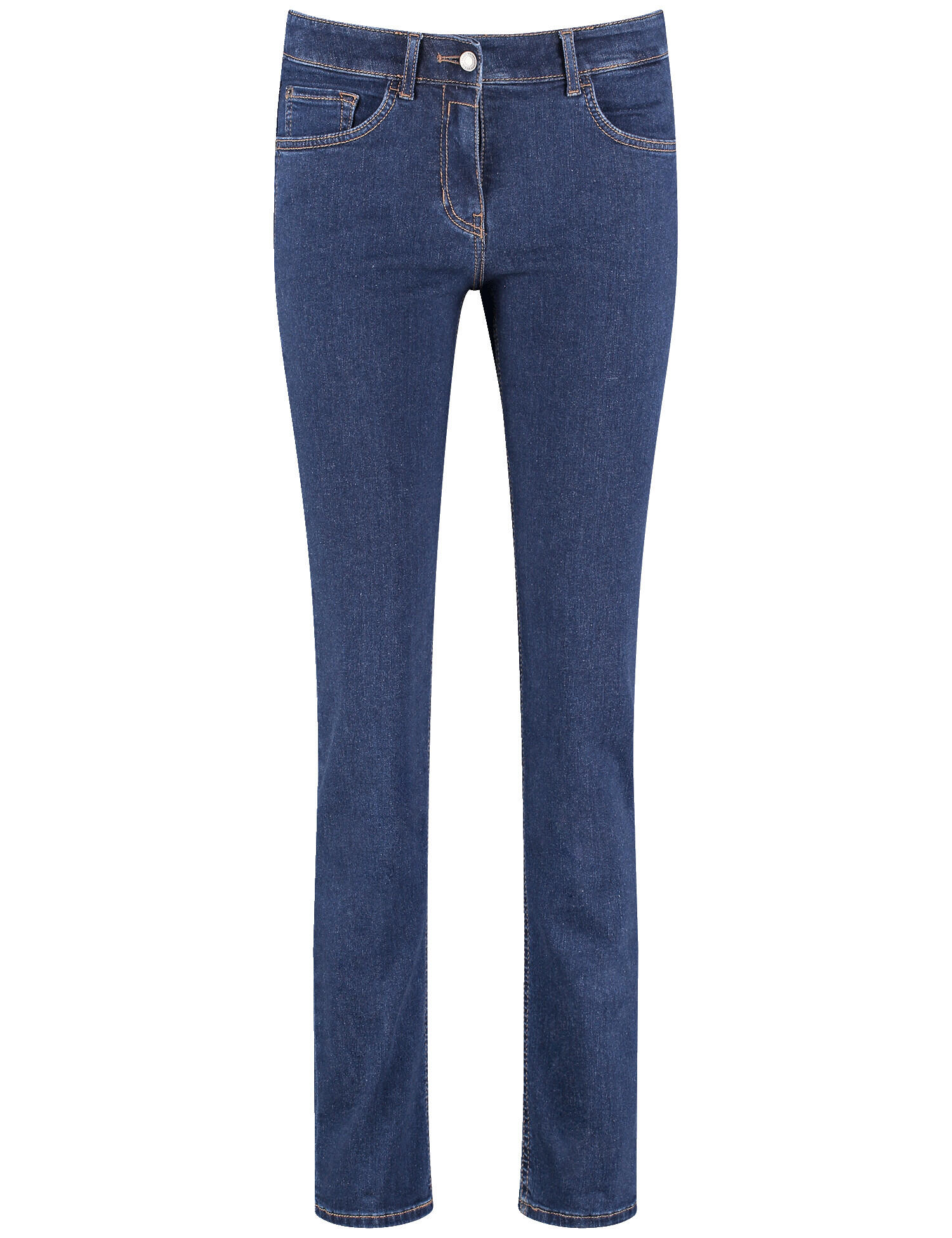 GERRY WEBER Edition - 5-Pocket Jeans SOL꞉INE BEST4ME Slim Fit Kurzgröße blue denim - Gr. - 46S von GERRY WEBER Edition