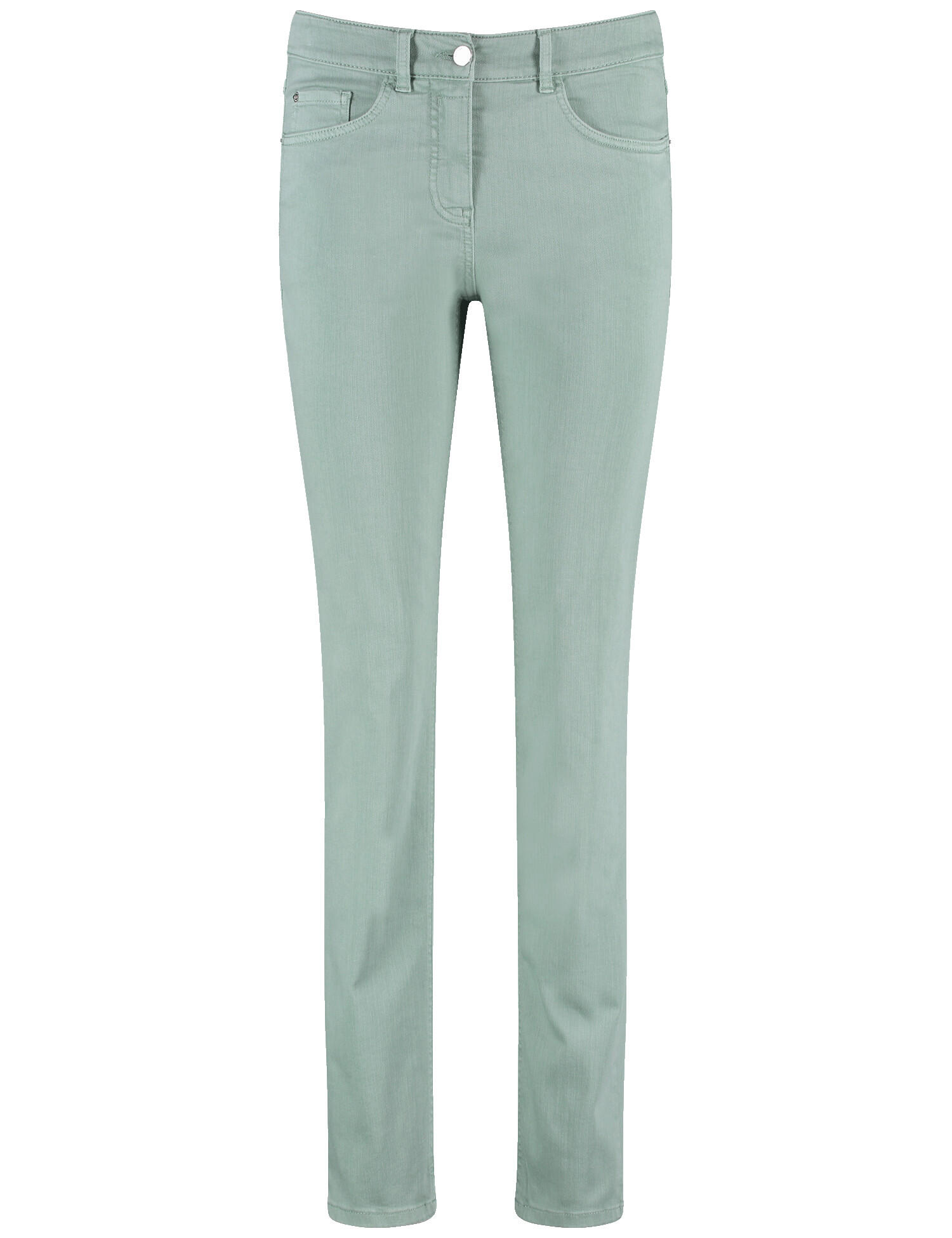 GERRY WEBER Edition - 5-Pocket Jeans SOL꞉INE BEST4ME Slim Fit hazy mint - Gr. - 44R von GERRY WEBER Edition