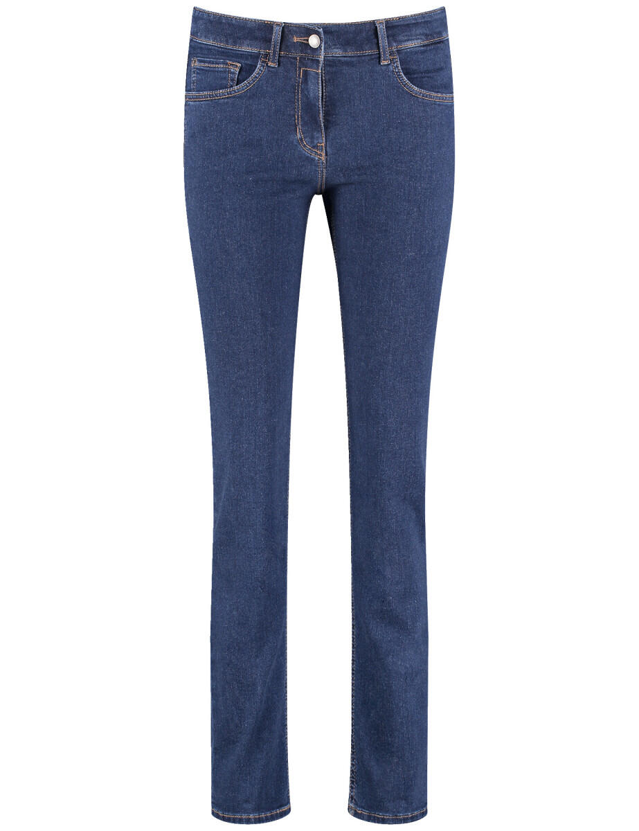 GERRY WEBER Edition - 5-Pocket Jeans Slim Fit blau von GERRY WEBER Edition