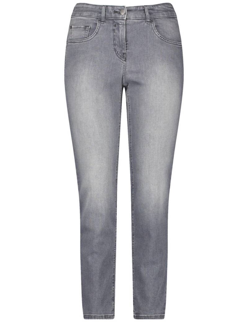 GERRY WEBER Edition - 5-Pocket Jeans Slim Fit grau von GERRY WEBER Edition