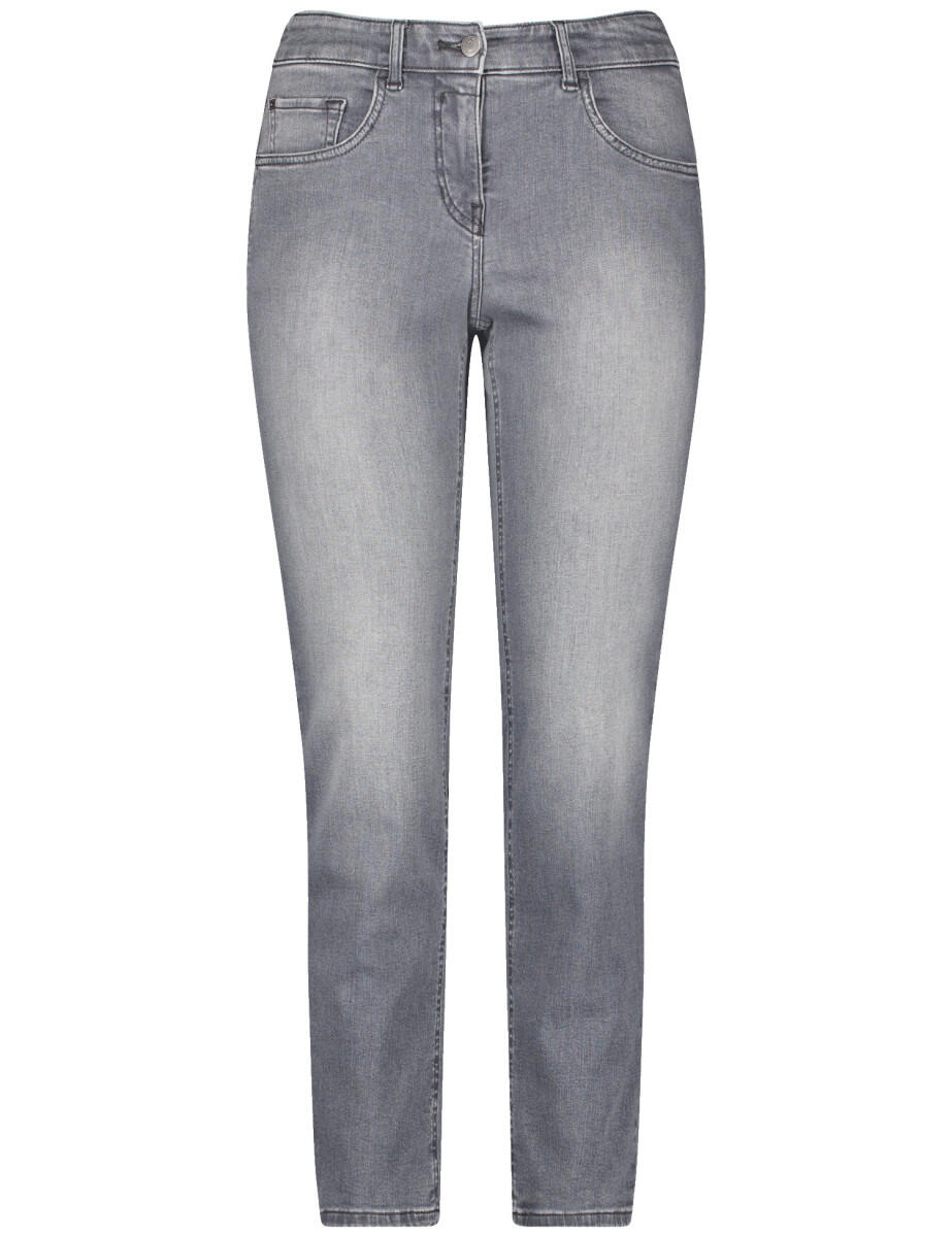 GERRY WEBER Edition - 5-Pocket Jeans Slim Fit grau von GERRY WEBER Edition