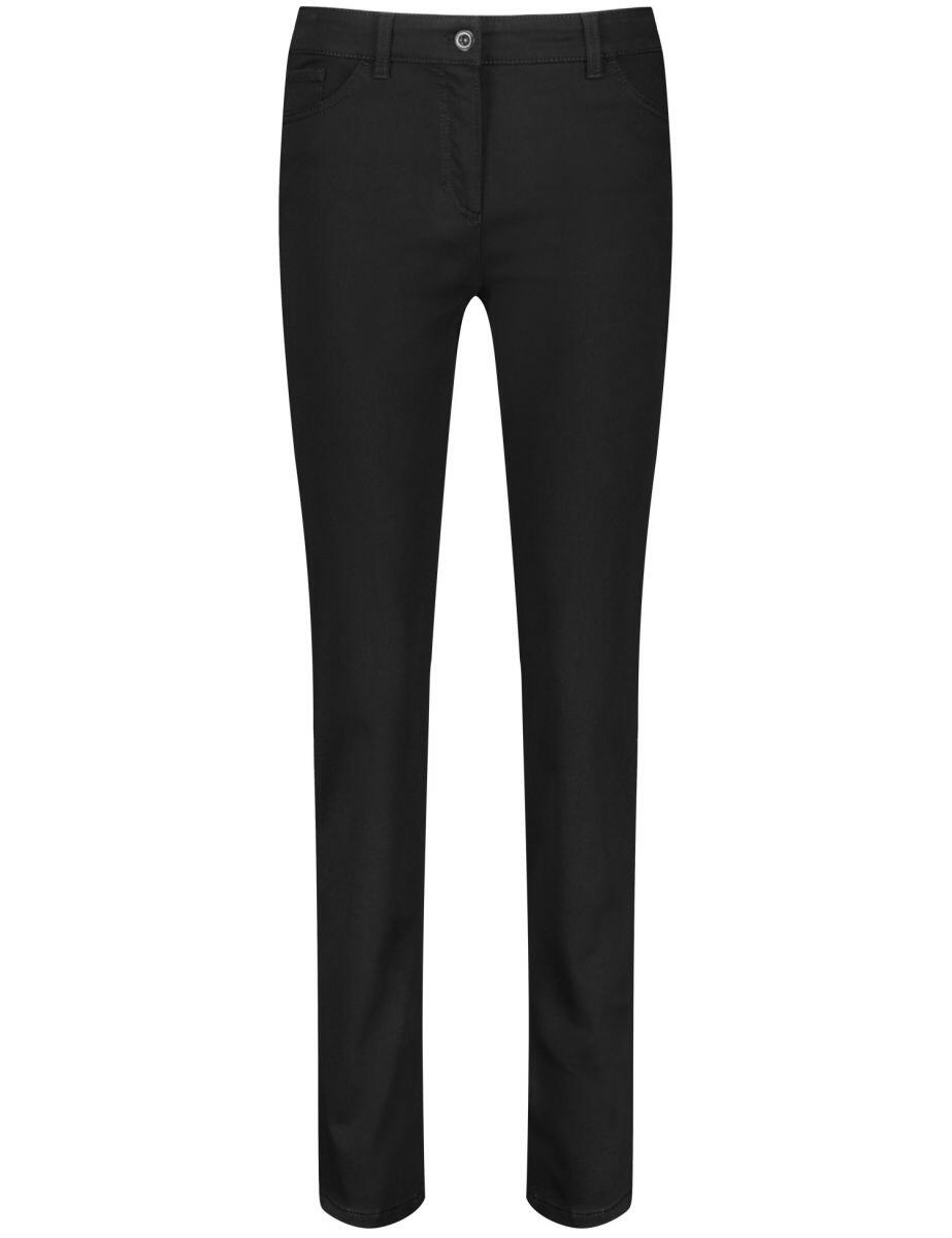 GERRY WEBER Edition - 5-Pocket Jeans Straight Fit schwarz - Gr. - 36R von GERRY WEBER Edition