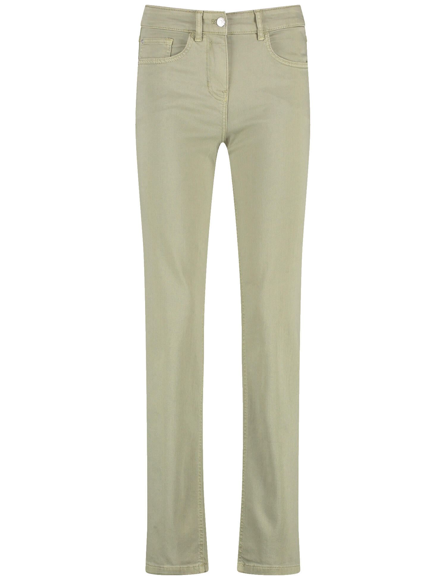 GERRY WEBER Edition - 5-Pocket SOL꞉INE BEST4ME Slim Fit Kurzgröße sage washed - Gr. - 40R von GERRY WEBER Edition