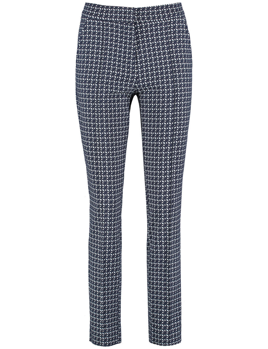 GERRY WEBER Edition - 7/8 Hose KIR꞉STY in Jacquard-Qualität blau von GERRY WEBER Edition